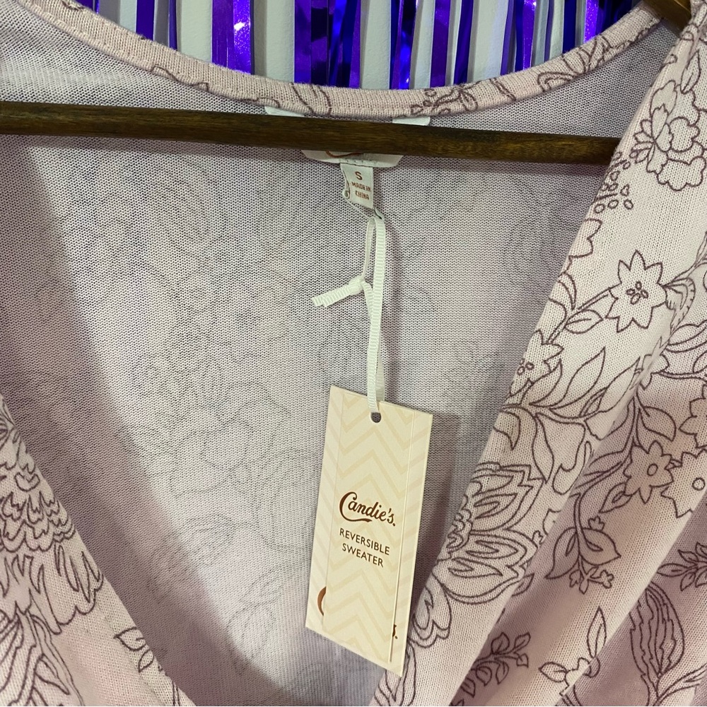 NWT Candies Reversible Sweater - Picture 4 of 5
